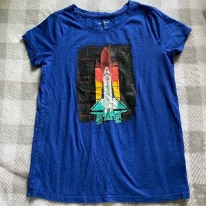 Girls Rocket Ship Shirt